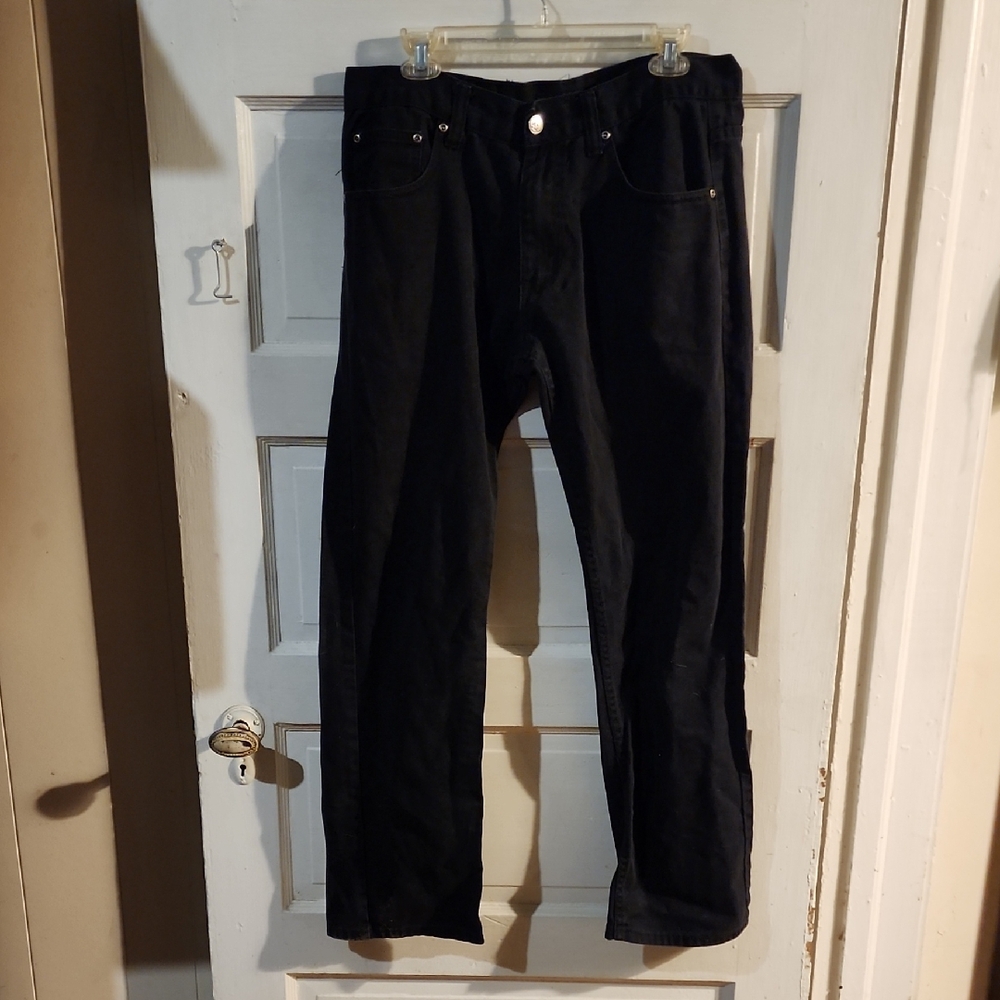 Men's Black Access Jeans 34x34